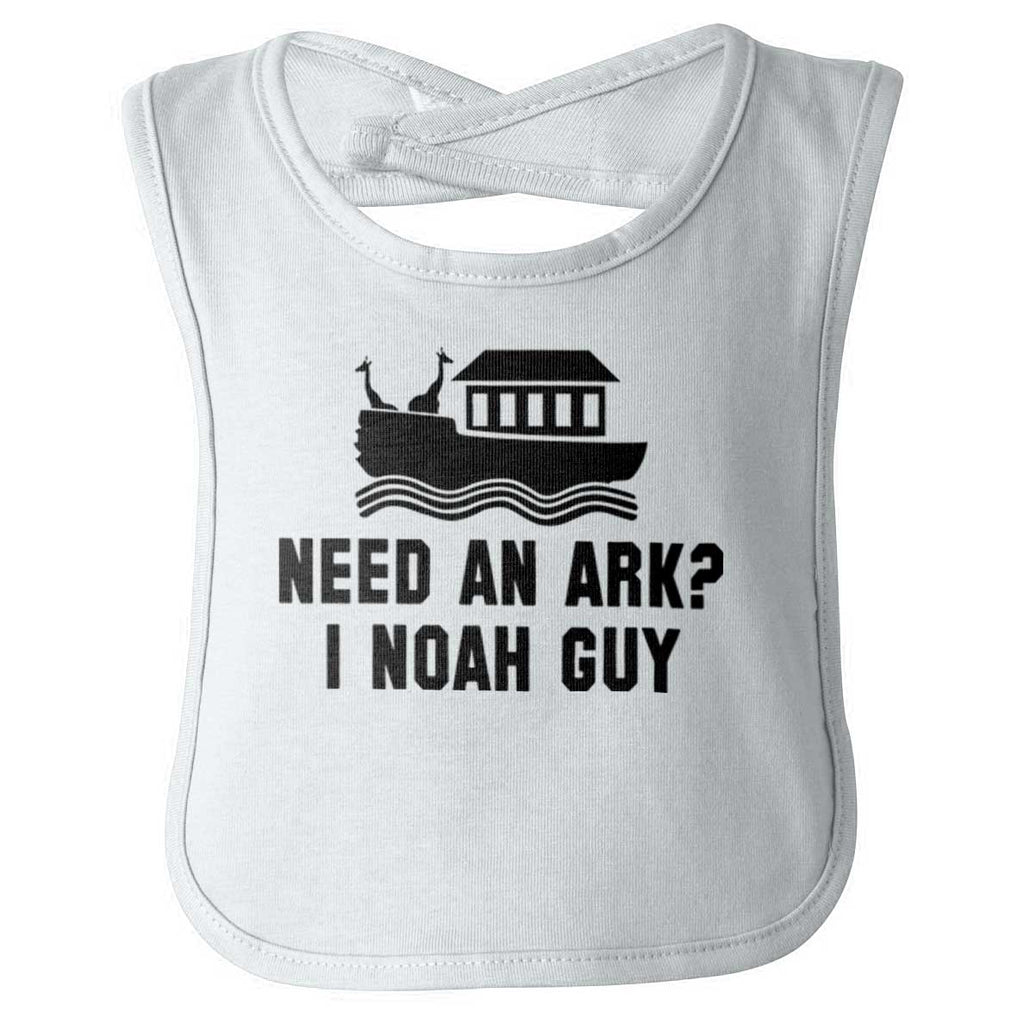 Ark Noah Guy Infant Baby Bib-Direct To Garment Print-Brisco Baby