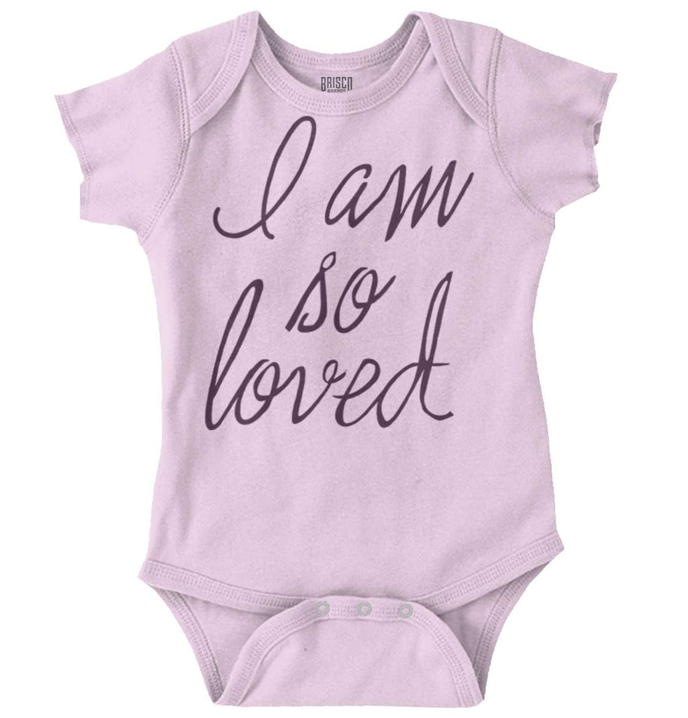 So Loved Romper Bodysuit-Direct To Garment Print-Brisco Baby