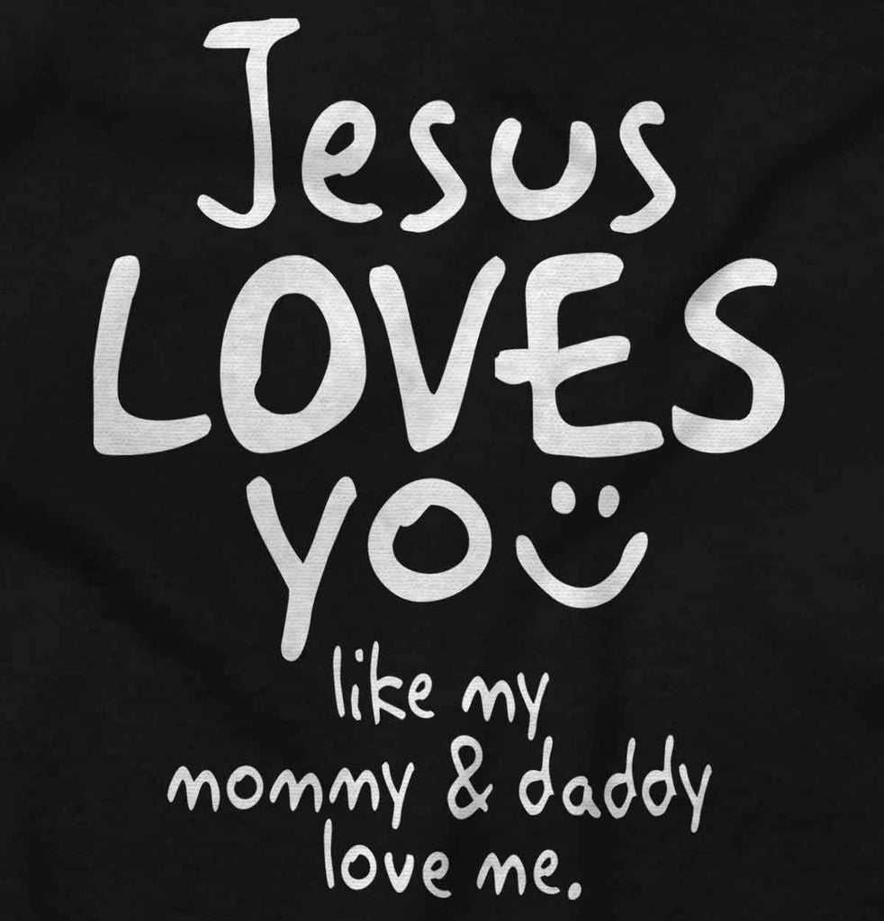 Jesus Loves You Toddler Pullover Hoodie-Direct To Garment Print-Brisco Baby