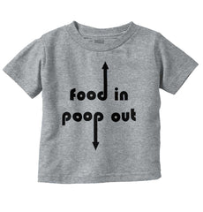 Poop out Infant Toddler T Shirt-Direct To Garment Print-Brisco Baby