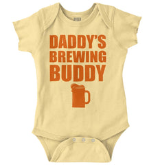 Brewing Buddy Romper Bodysuit-Direct To Garment Print-Brisco Baby