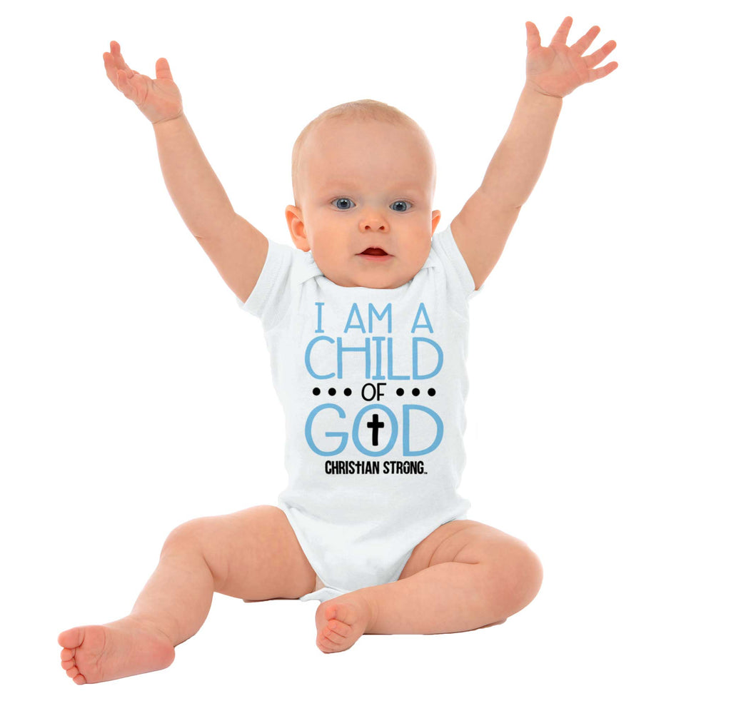 Cross Of God Romper Bodysuit-Direct To Garment Print-Brisco Baby