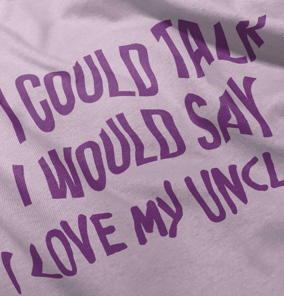 I Love My Uncle Toddler Infant Baby Bib-Direct To Garment Print-Brisco Baby