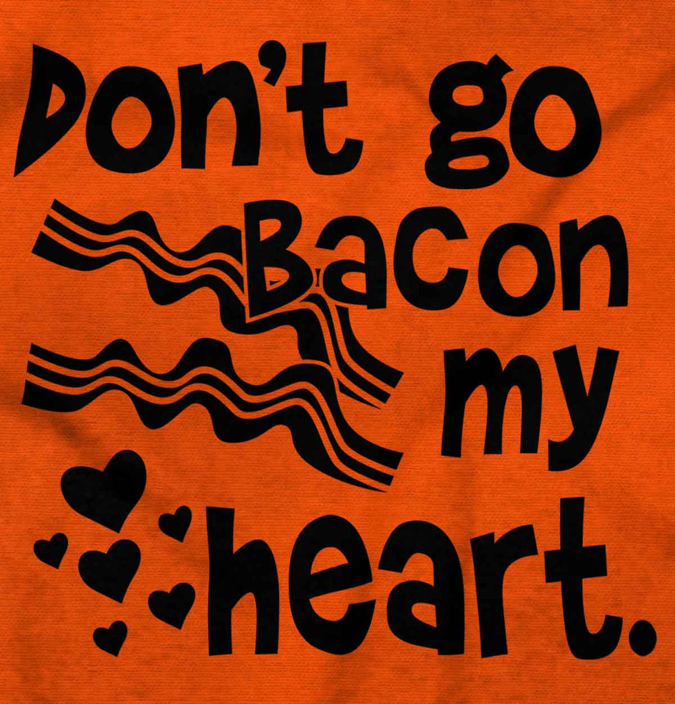 Don't Bacon my Heart Romper Bodysuit-Direct To Garment Print-Brisco Baby