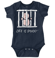 Jail Crib Romper Bodysuit-Direct To Garment Print-Brisco Baby