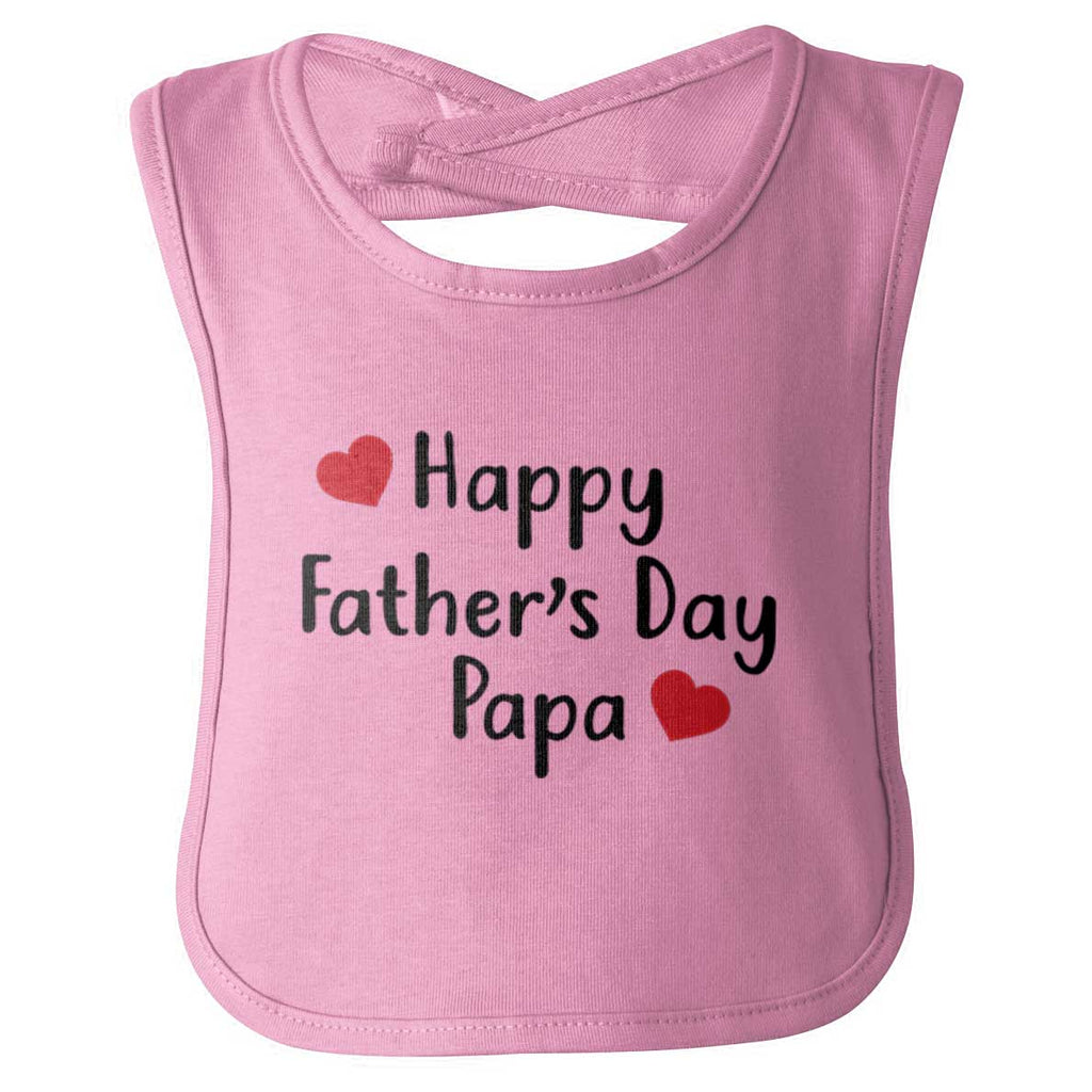 Happy Fathers Day Papa Infant Baby Bib | Brisco Baby