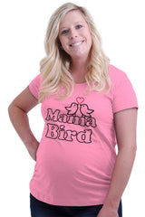Mama Bird Maternity T-Shirt-Direct To Garment Print-Brisco Baby