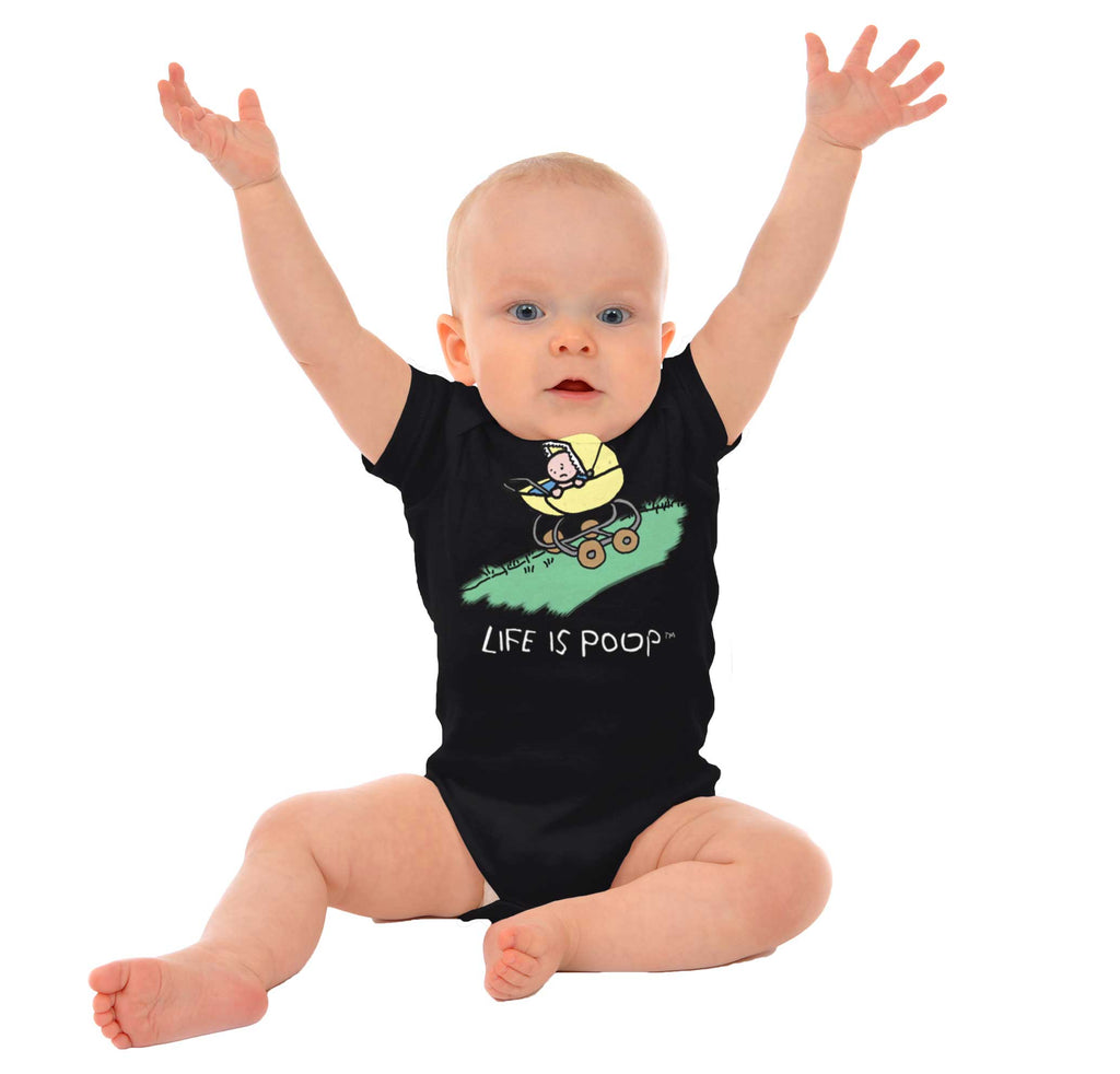 Downhill Stroller Romper-Direct To Garment Print-Brisco Baby