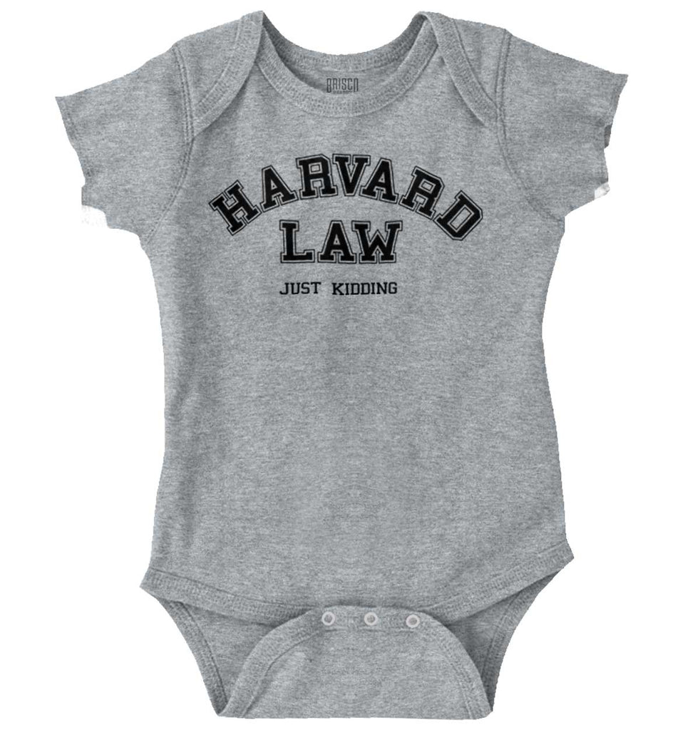 Harvard Law Romper Bodysuit-Direct To Garment Print-Brisco Baby
