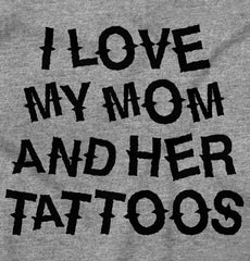 Mom's Tattoos Romper Bodysuit-Direct To Garment Print-Brisco Baby