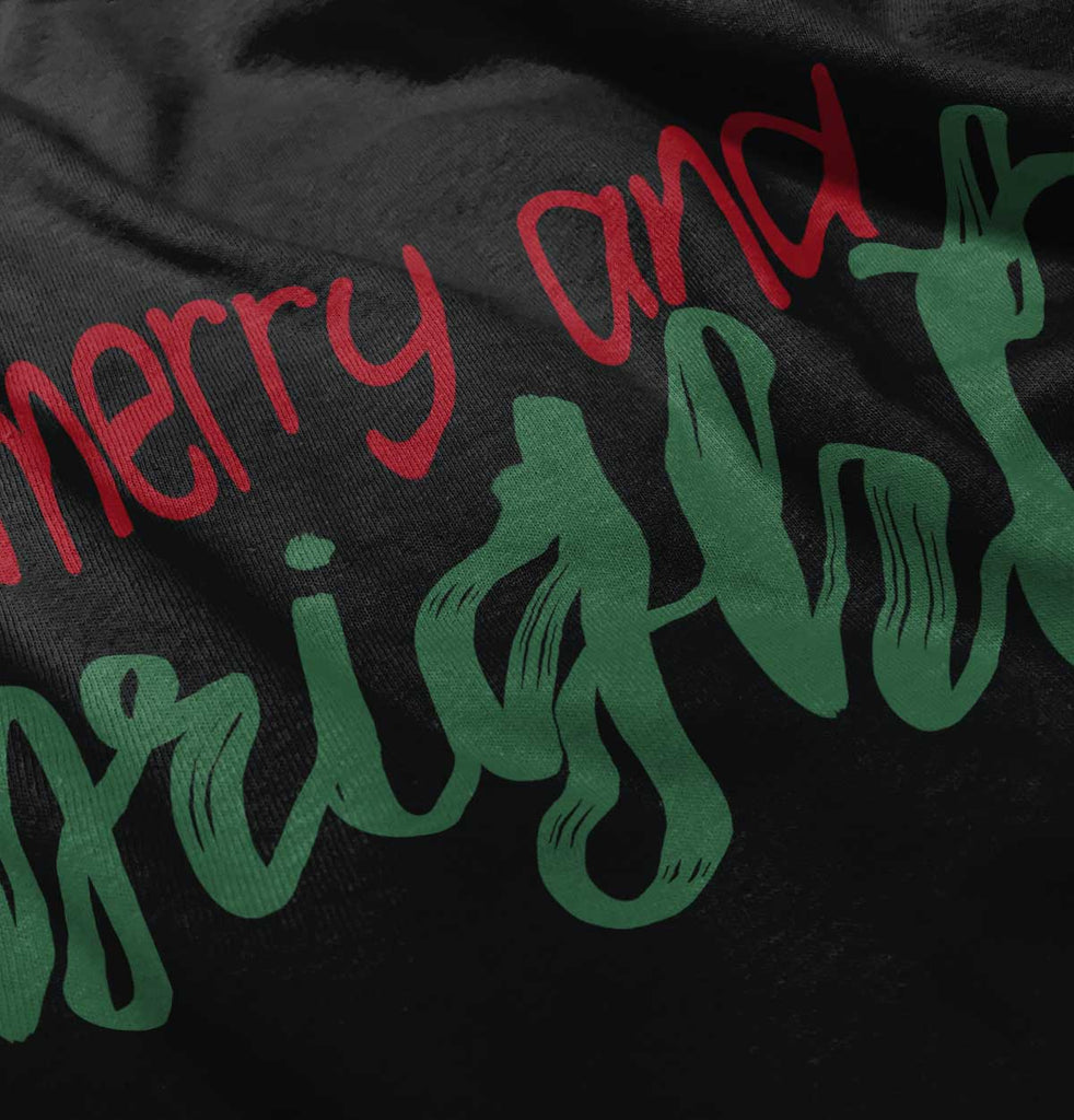 Merry And Bright Infant Toddler T Shirt-Direct To Garment Print-Brisco Baby
