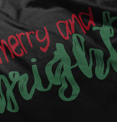 Merry And Bright Infant Toddler T Shirt-Direct To Garment Print-Brisco Baby
