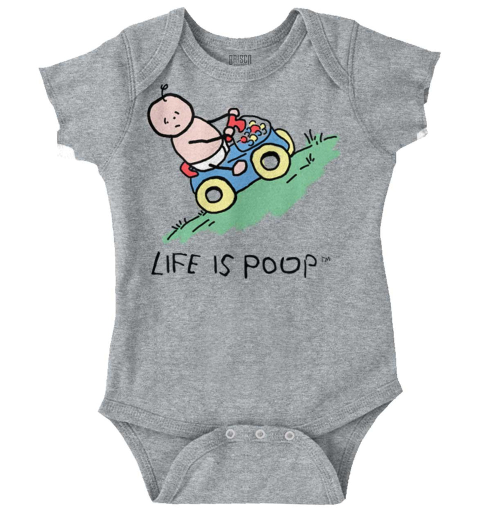 Uphill Baby Car Romper Bodysuit-Direct To Garment Print-Brisco Baby