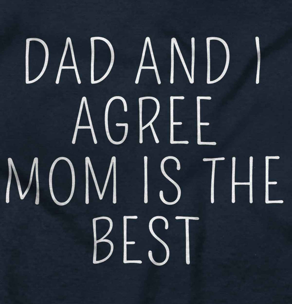 Mom Is Best Solid Baby Pajama Top-Direct To Garment Print-Brisco Baby