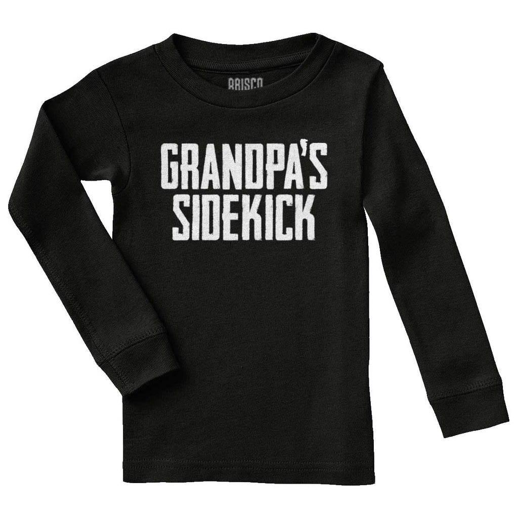 Grandpa's Sidekick Solid Baby Pajama Top-Direct To Garment Print-Brisco Baby