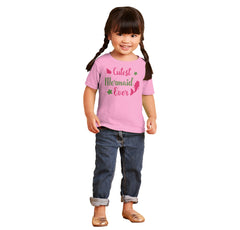 Cutest Mermaid Ever Infant Toddler T Shirt-Direct To Garment Print-Brisco Baby