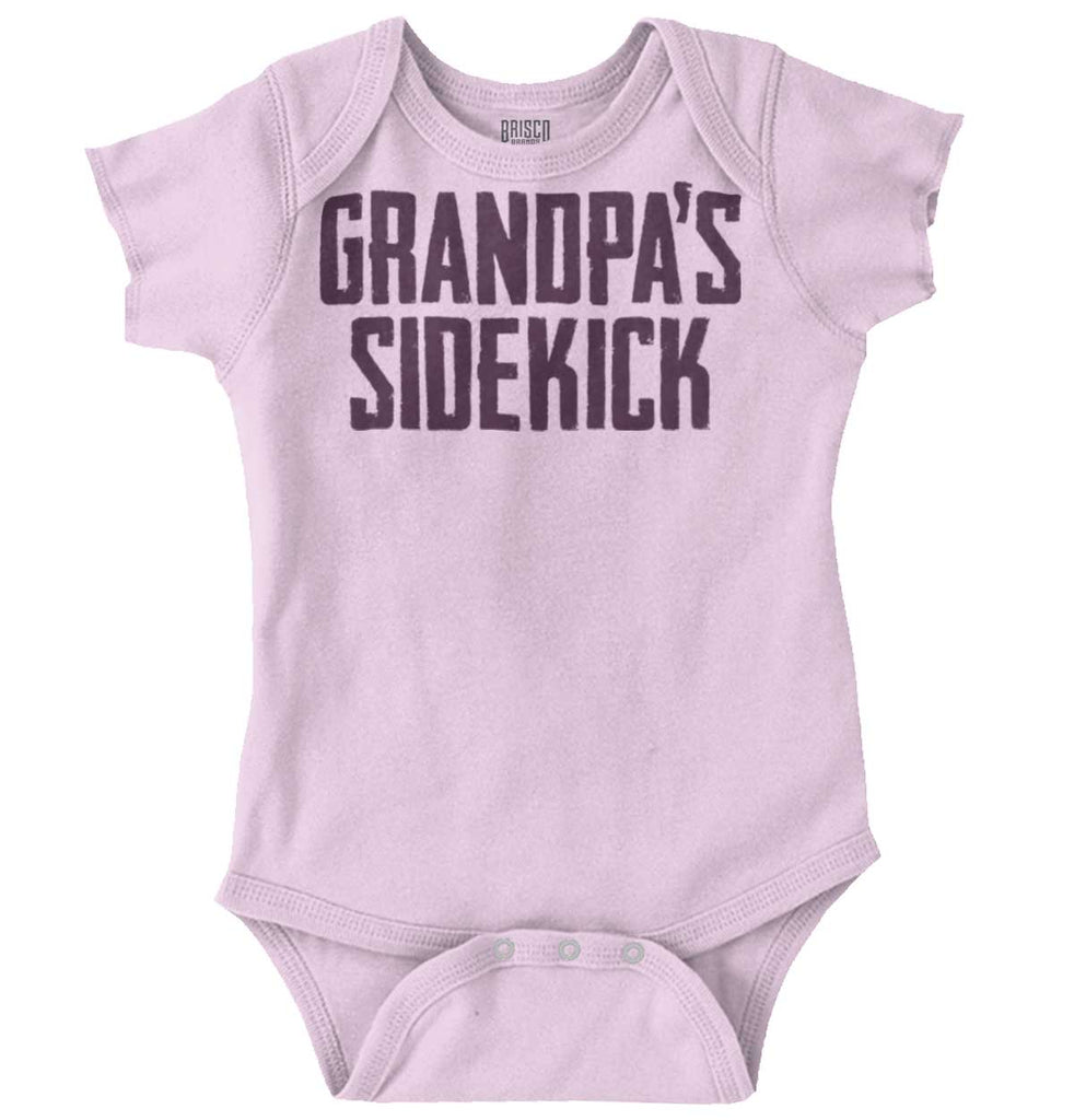 Grandpa's Sidekick Romper Bodysuit-Direct To Garment Print-Brisco Baby
