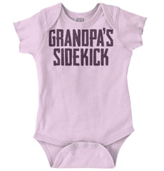 Grandpa's Sidekick Romper Bodysuit-Direct To Garment Print-Brisco Baby