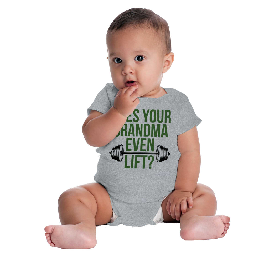 Grandma Lift Romper Bodysuit-Direct To Garment Print-Brisco Baby