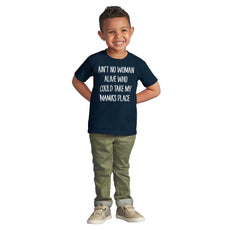 Ain't No Woman Infant Toddler T Shirt-Direct To Garment Print-Brisco Baby