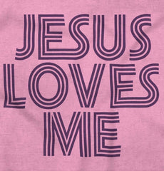 Christ Loves Me Infant Toddler T Shirt-Direct To Garment Print-Brisco Baby