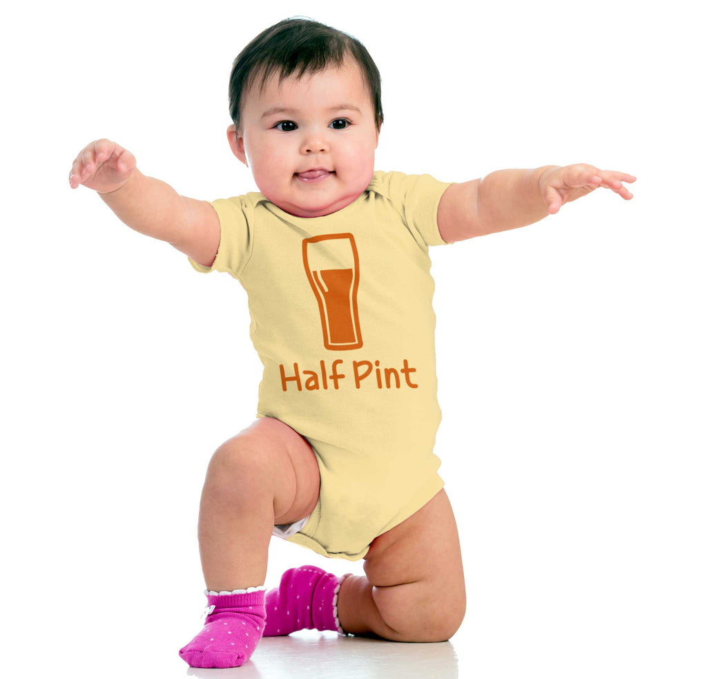 Half Pint Romper Bodysuit-Direct To Garment Print-Brisco Baby