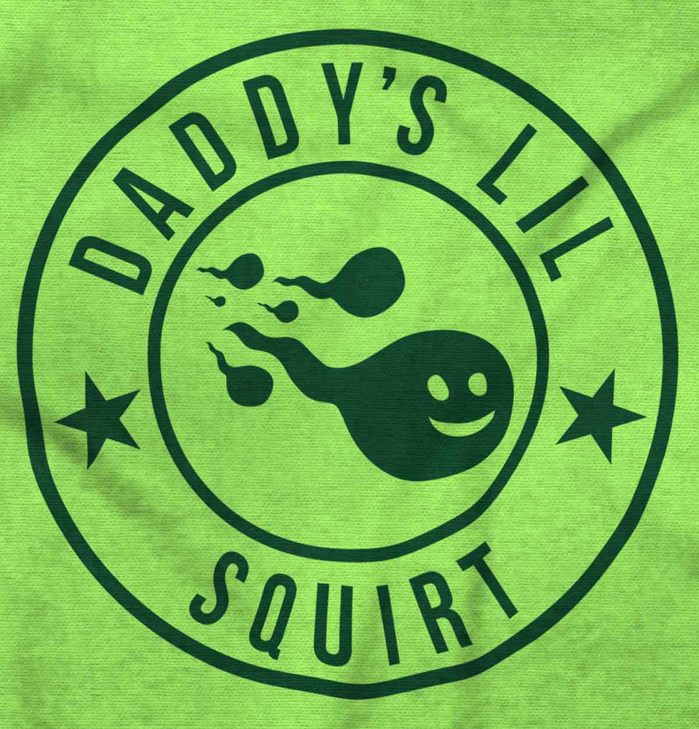 Daddy's Lil Squirt Romper Bodysuit-Direct To Garment Print-Brisco Baby