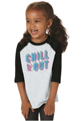 Retro Chill Toddler Baseball-Direct To Garment Print-Brisco Baby