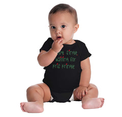 Waiting For Kris Kringle Romper Bodysuit-Direct To Garment Print-Brisco Baby