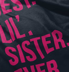 Best Lil Sister Ever Romper Bodysuit-Direct To Garment Print-Brisco Baby