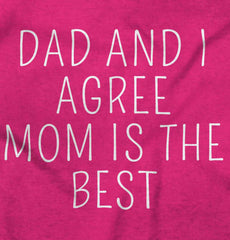 Mom Is Best Solid Baby Pajama Top-Direct To Garment Print-Brisco Baby