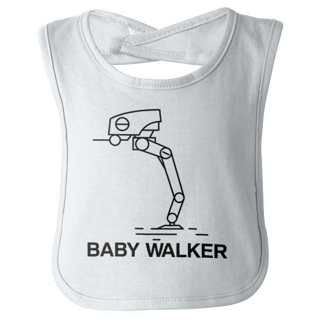 Daddy Walker Infant Baby Bib-Direct To Garment Print-Brisco Baby