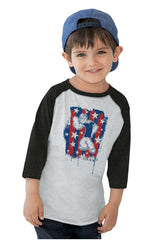 Stars Stripes Popeye Toddler Baseball-Direct To Garment Print-Brisco Baby