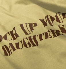 Lock Up Daughters Infant Toddler T Shirt-Direct To Garment Print-Brisco Baby