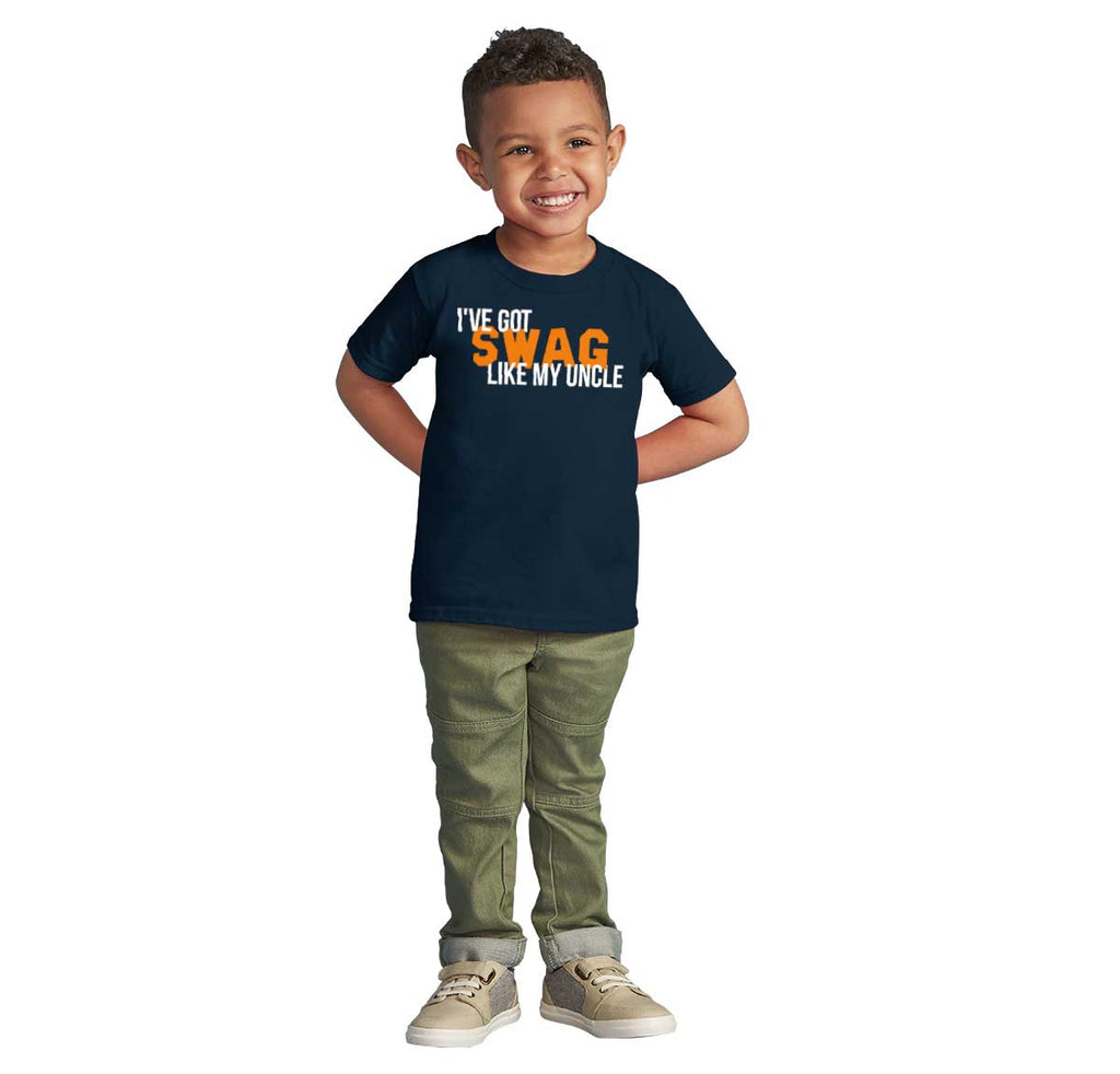 Swag Like My Uncle Infant Toddler T Shirt-Direct To Garment Print-Brisco Baby