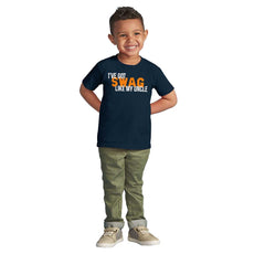 Swag Like My Uncle Infant Toddler T Shirt-Direct To Garment Print-Brisco Baby