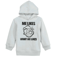 What Me Likes Toddler Pullover Hoodie-Direct To Garment Print-Brisco Baby