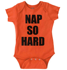 Nap So Hard Romper Bodysuit-Direct To Garment Print-Brisco Baby