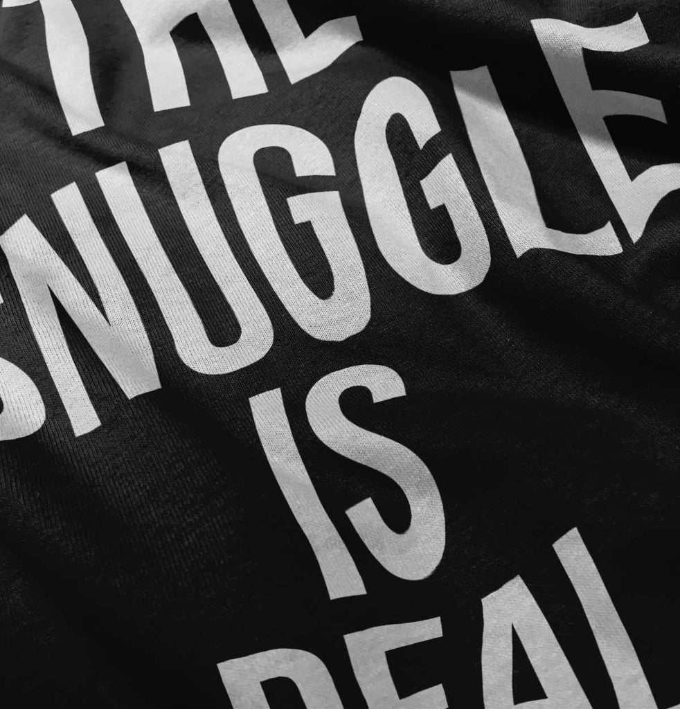 The Snuggle Is Real Romper Bodysuit-Direct To Garment Print-Brisco Baby