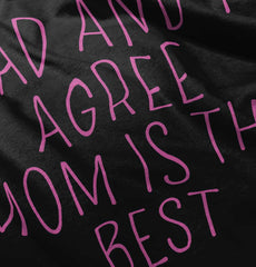 Mom Is Best Toddler Ruffle Bottom Tee-Direct To Garment Print-Brisco Baby