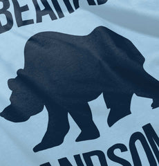 Unbearably Handsome Infant Baby Bib-Direct To Garment Print-Brisco Baby