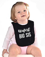 Newest Big Sis Infant Baby Bib-Direct To Garment Print-Brisco Baby