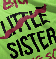 Big Little Sister Coming Soon Romper Bodysuit-Direct To Garment Print-Brisco Baby