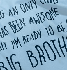 Ready To Be A Big Brother Romper Bodysuit-Direct To Garment Print-Brisco Baby