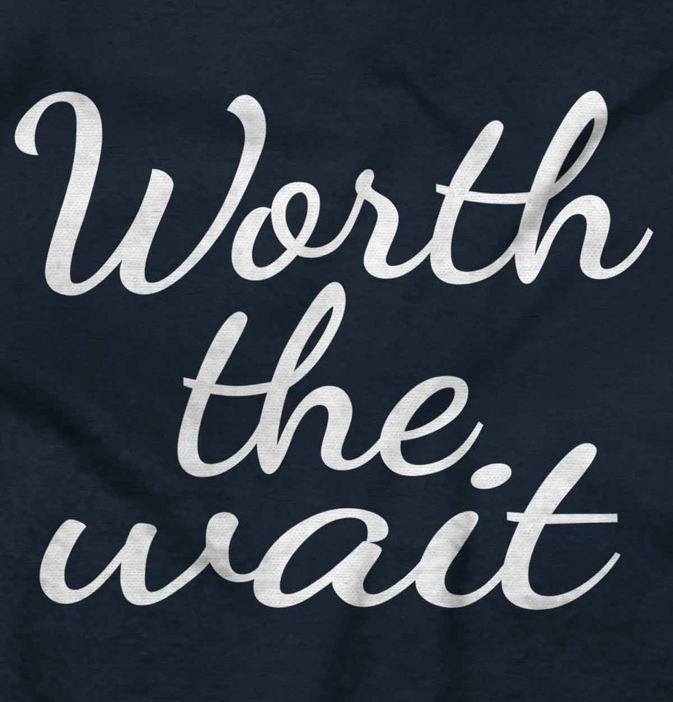 Worth The Wait Romper Bodysuit-Direct To Garment Print-Brisco Baby