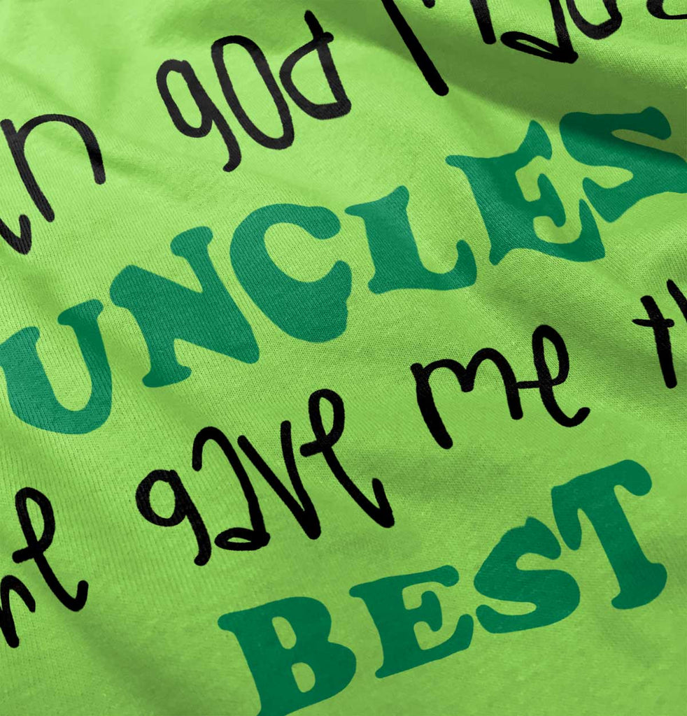 When God Made Uncles Infant Toddler T Shirt-Direct To Garment Print-Brisco Baby