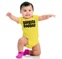 Gangsta Napper Romper Bodysuit-Direct To Garment Print-Brisco Baby