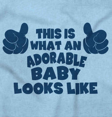 Adorable Looks Like Infant Toddler T Shirt-Direct To Garment Print-Brisco Baby