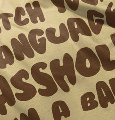 Watch Your Language Romper Bodysuit-Direct To Garment Print-Brisco Baby