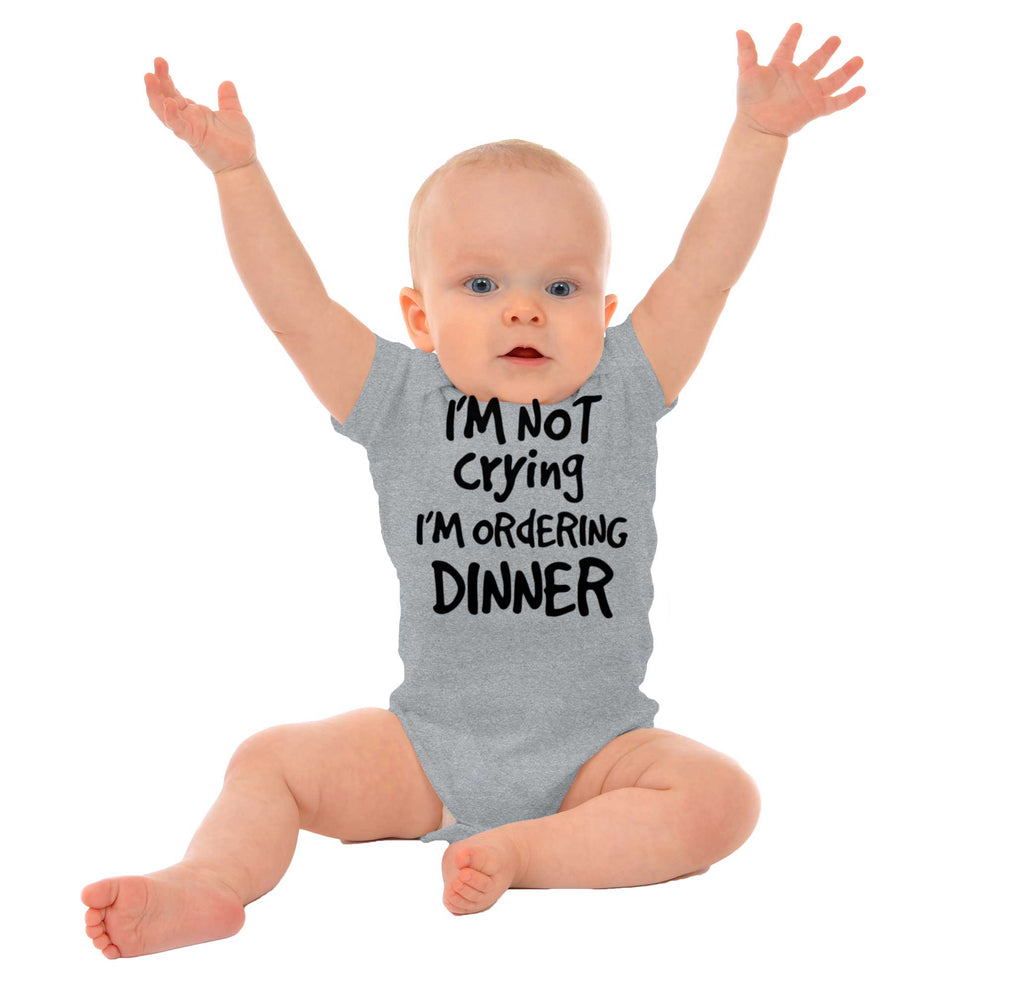 Ordering Dinner Romper Bodysuit-Direct To Garment Print-Brisco Baby